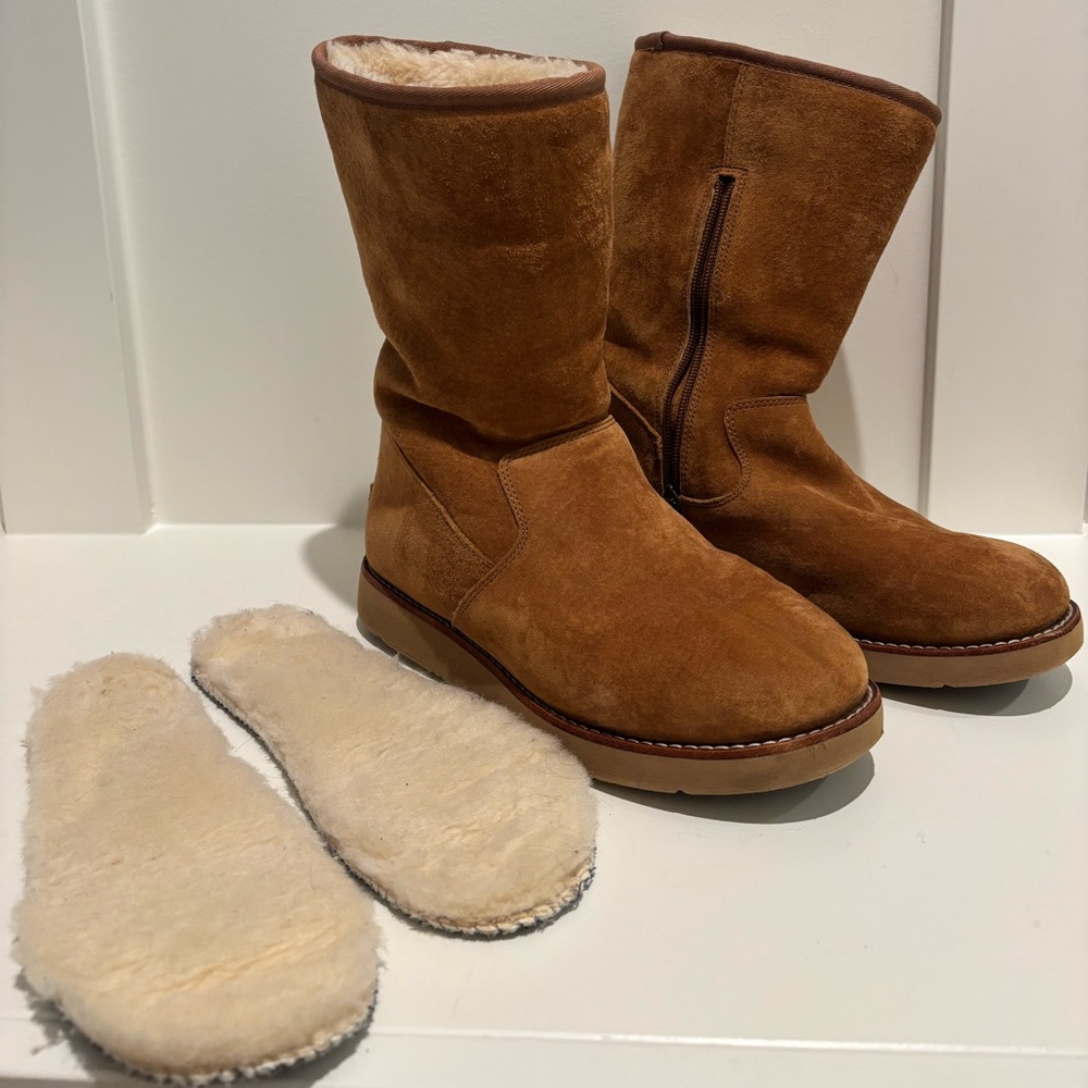 Ugg boots fairfax III chestnut zipper size 39 - Picture 6 of 7